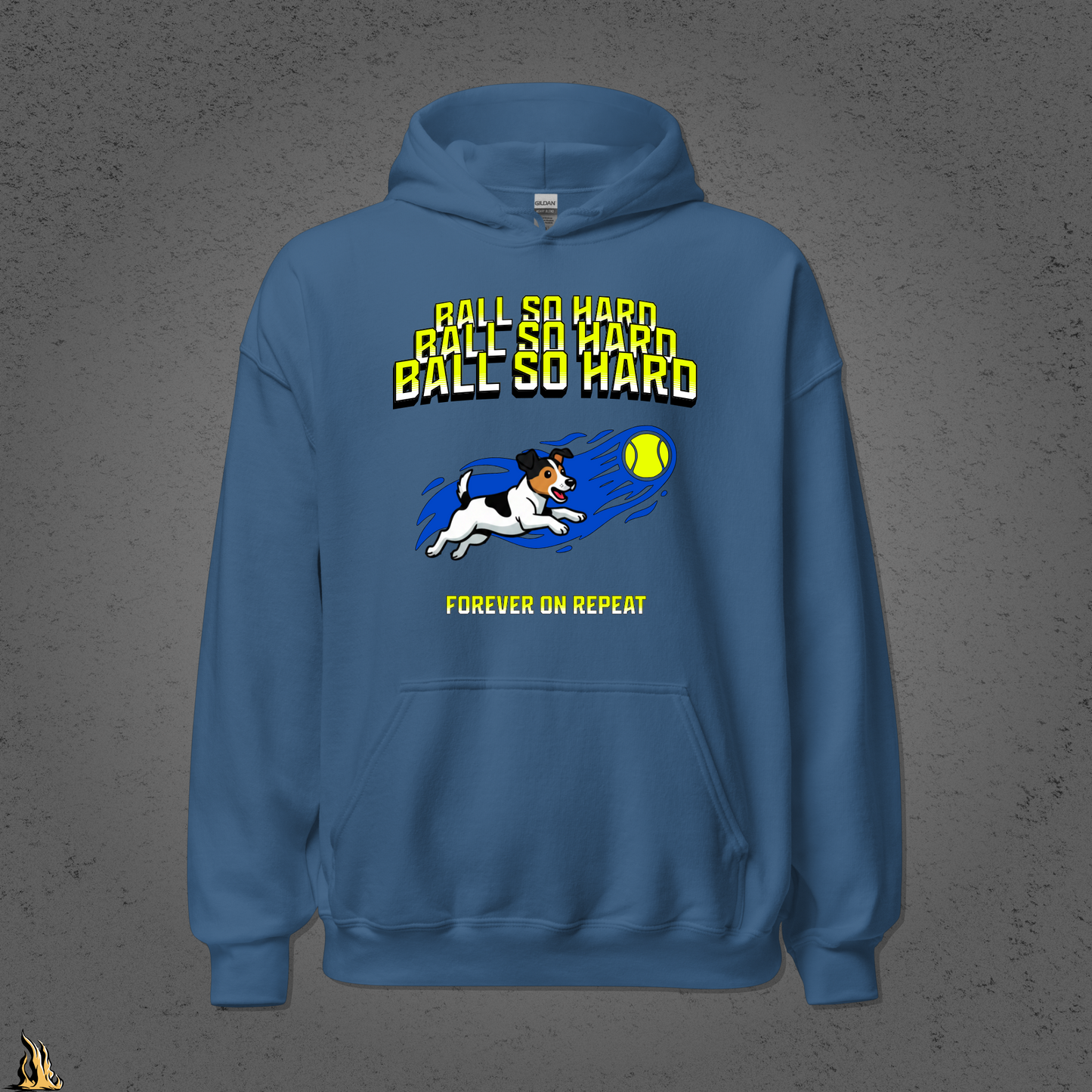 Ball So Hard Hoodie | 90s-Inspired Funny Dog Bunnyhug