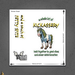 Kickassery, Good Vibes & Petty Spite Unicorn Sticker Pack 6