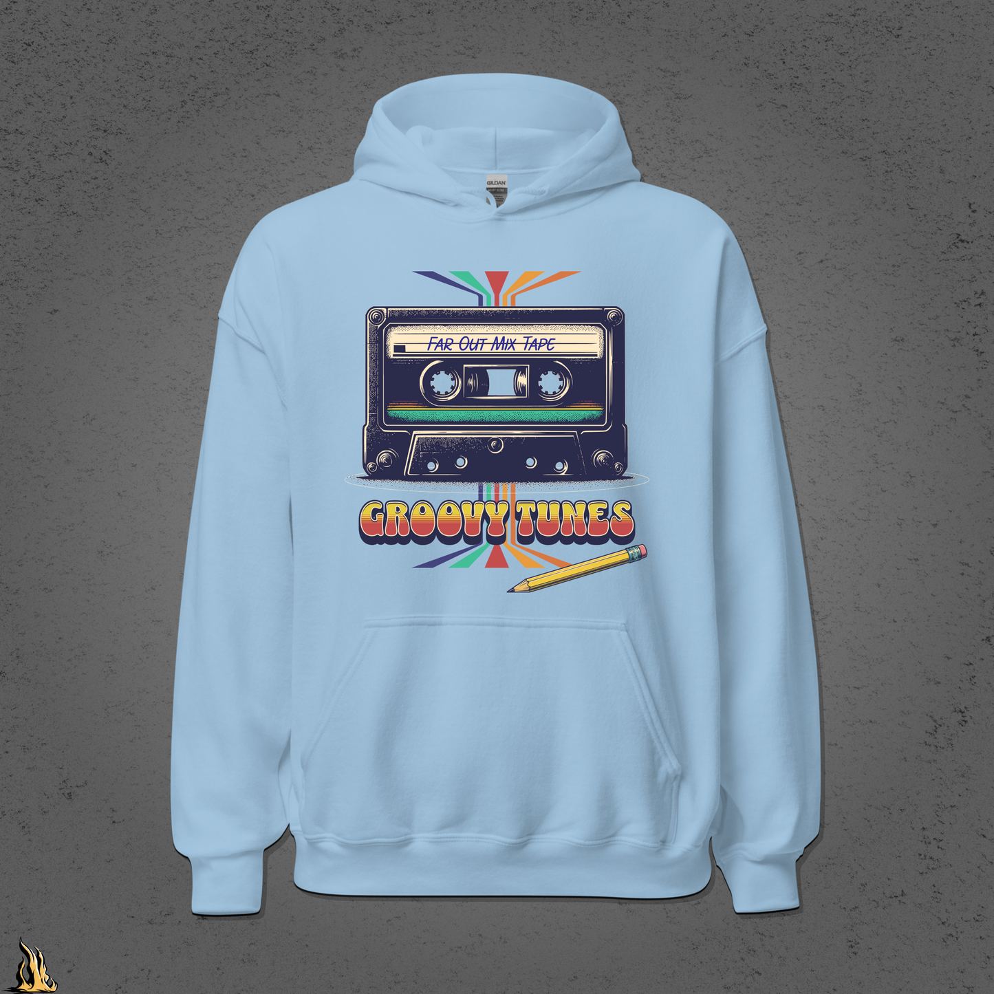 Groovy Tunes Retro Cassette Tape Unisex Hoodie