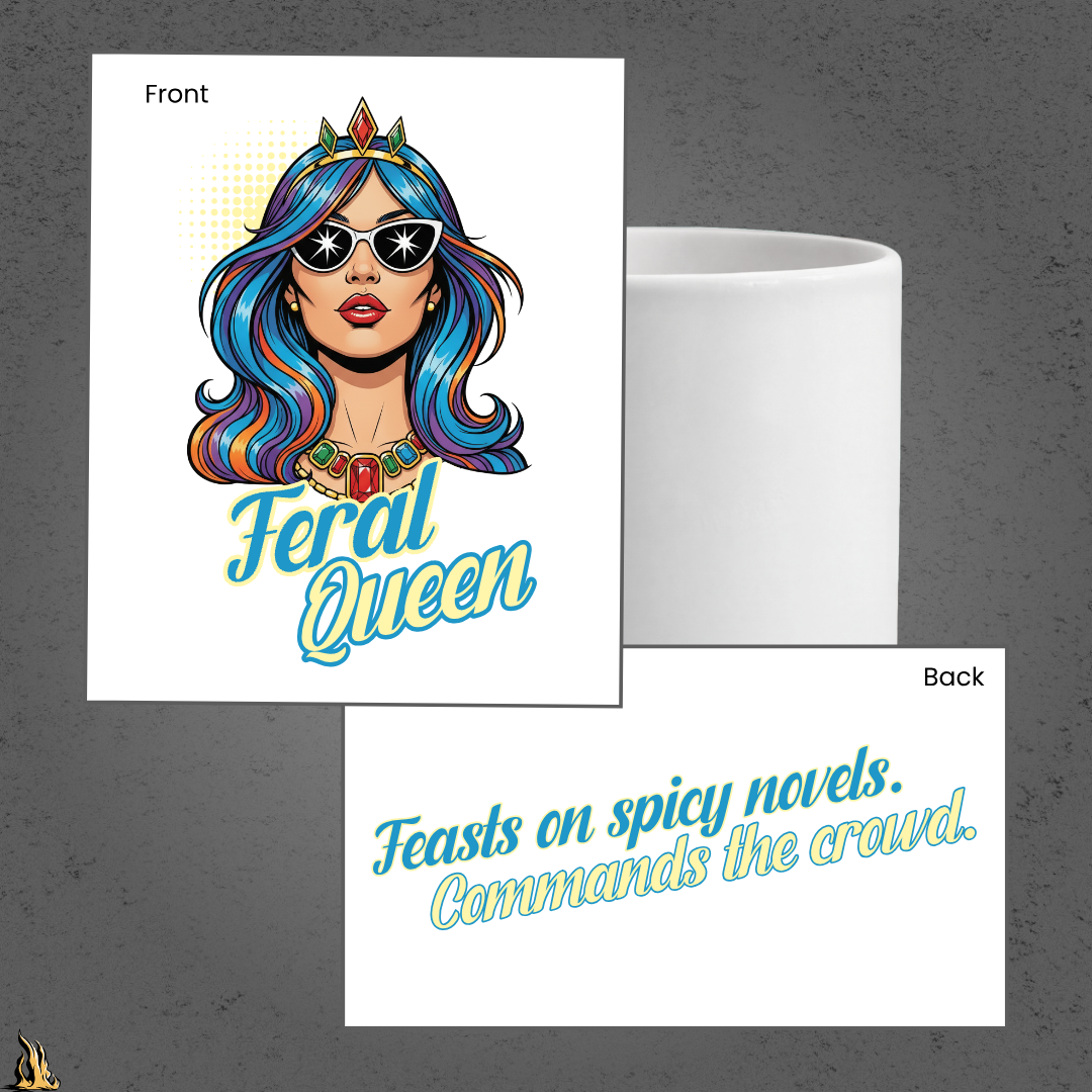 Feral Queen Graphic Mug – Moonlight Edition