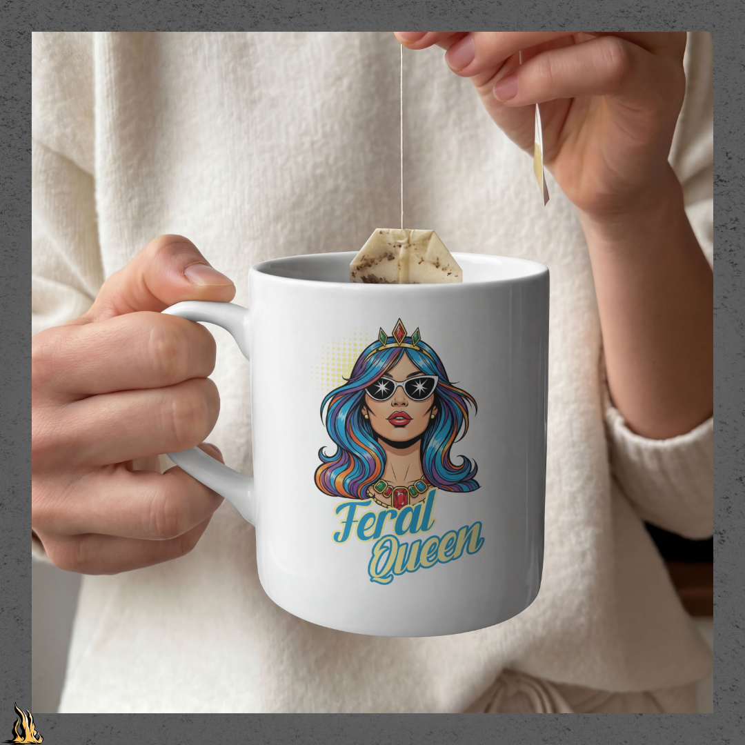 Feral Queen Graphic Mug – Moonlight Edition