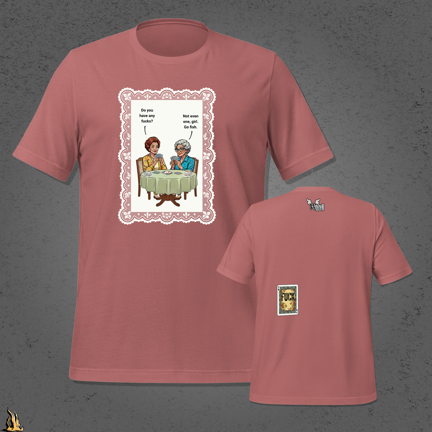 Go Fish — No Fucks Given Card Game Unisex T-Shirt