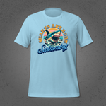 Sharks are Born Swimming - Vintage Great White Shark Graphic Unisex T-Shirt 10