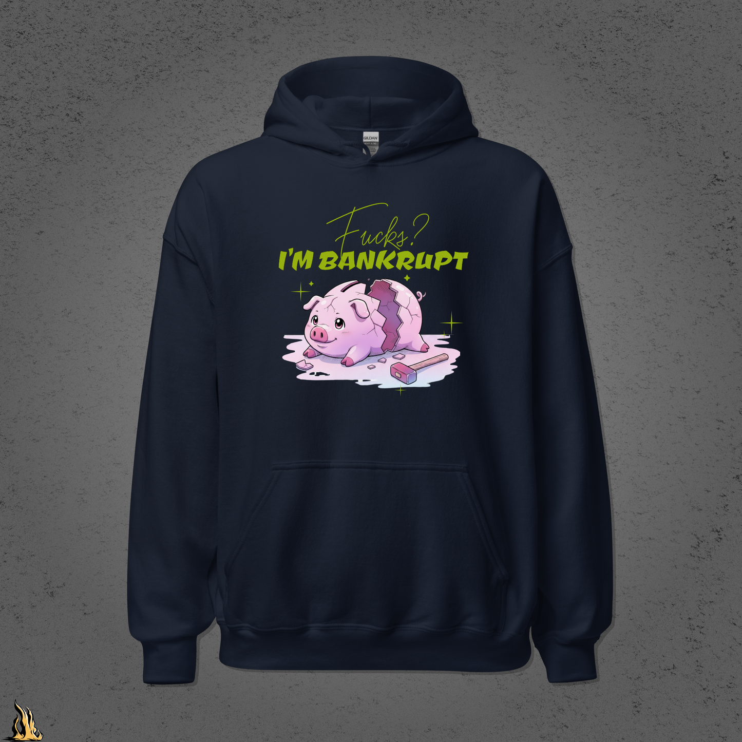 Fucks? I’m Bankrupt — Funny Sarcastic Piggy Bank Hoodie
