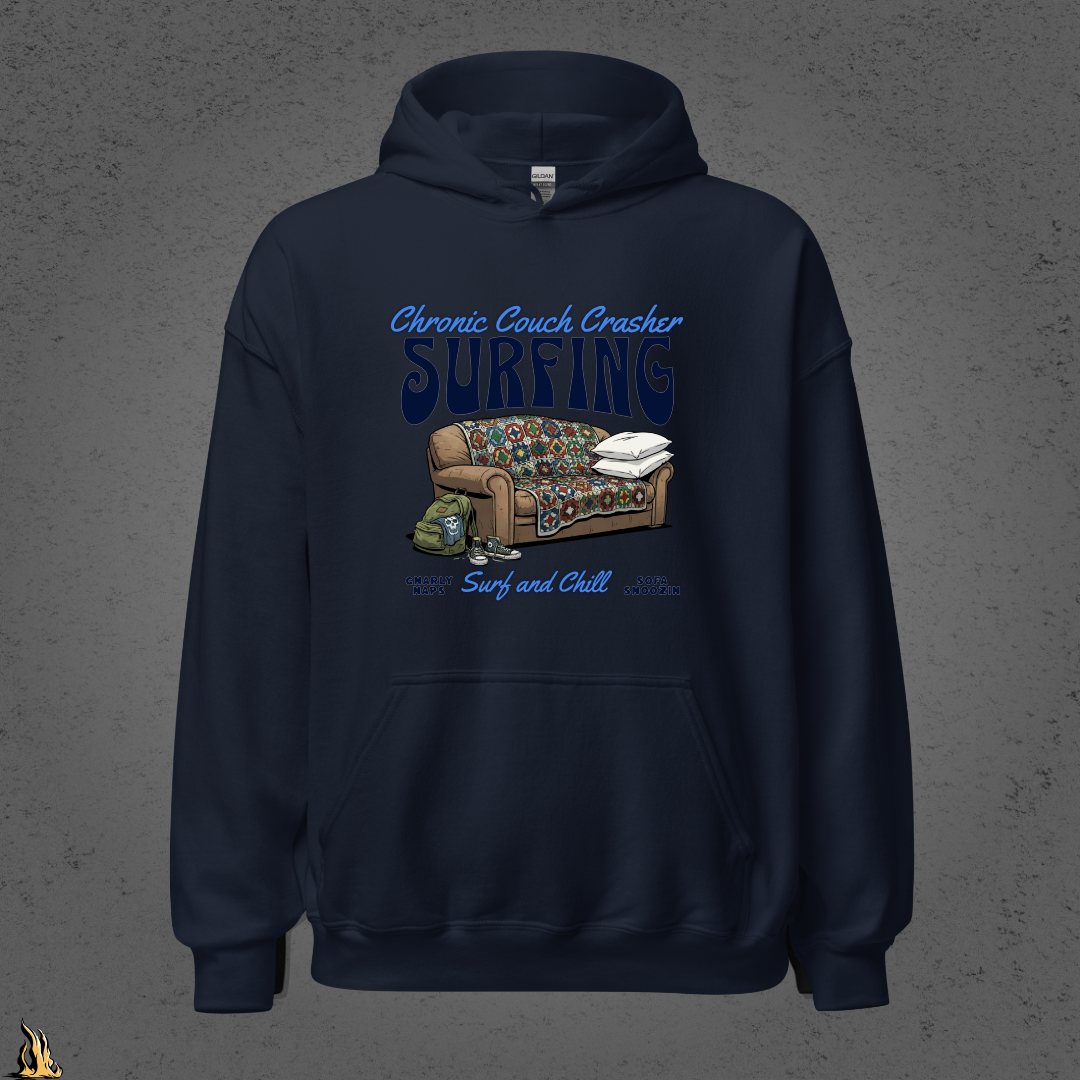 Chronic Couch Surfer - Funny Couch Potato Unisex Hoodie