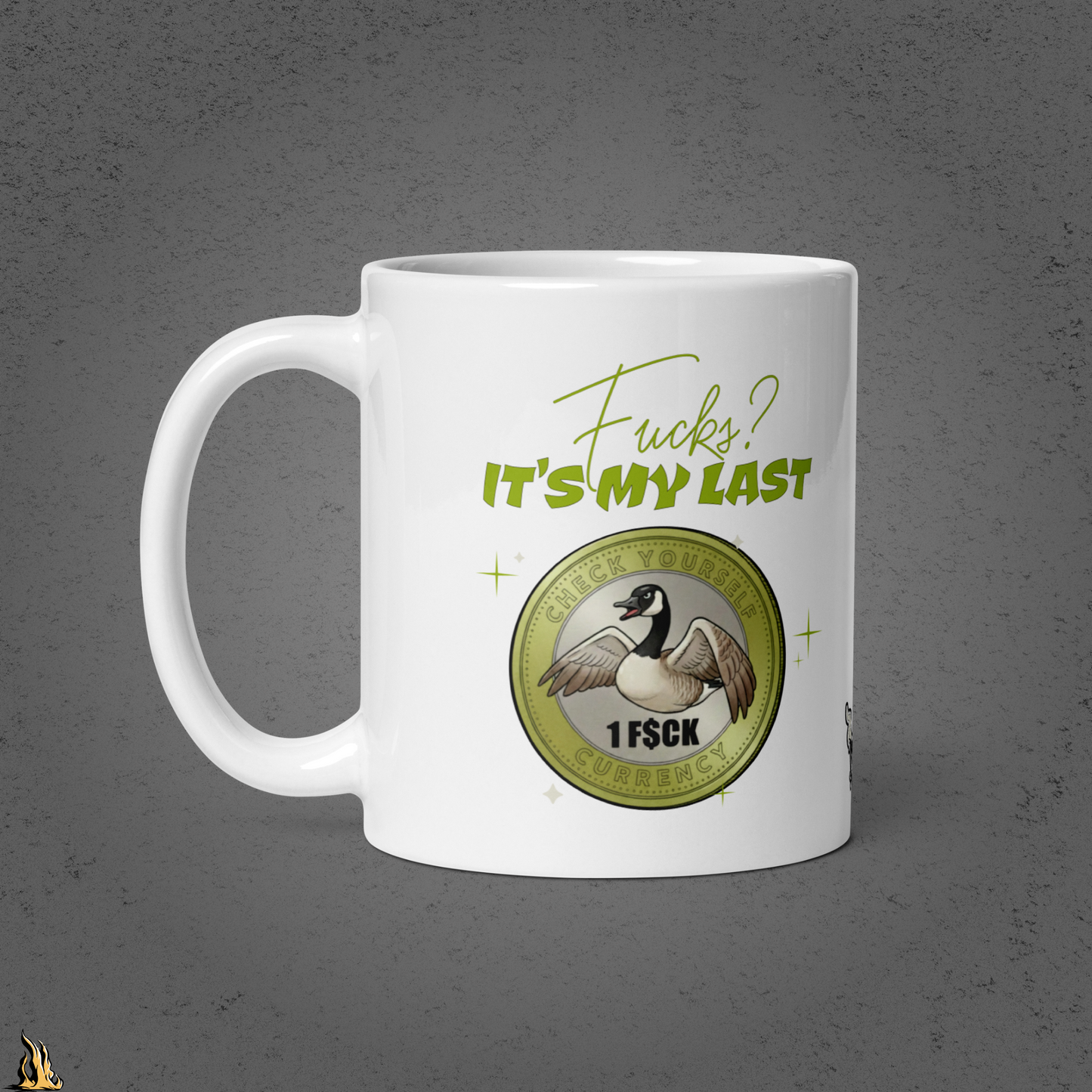 Fucks? It’s My Last — Funny Sarcastic Goose Coffee Mug