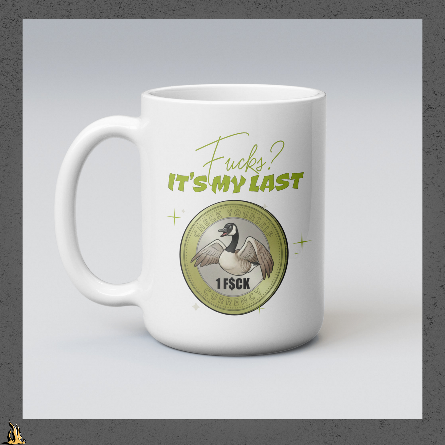 Fucks? It’s My Last — Funny Sarcastic Goose Coffee Mug
