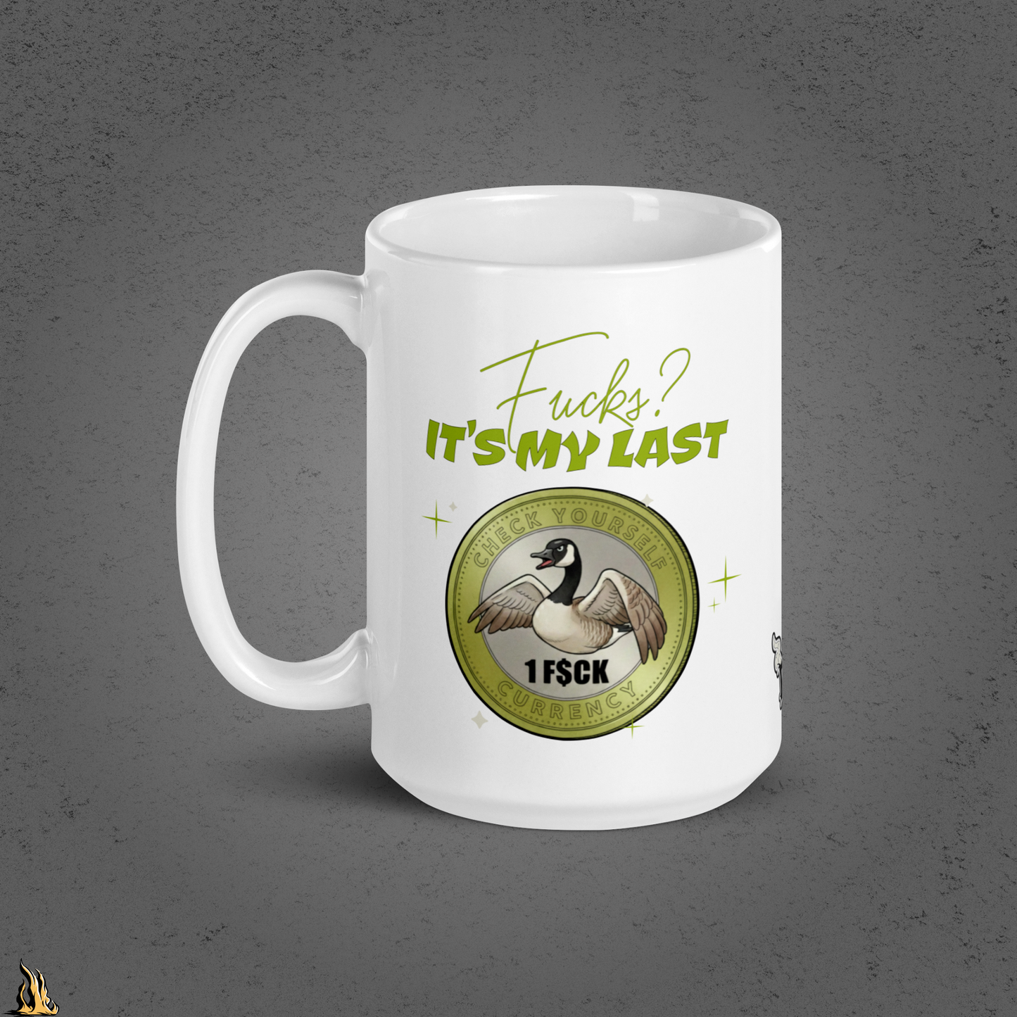 Fucks? It’s My Last — Funny Sarcastic Goose Coffee Mug