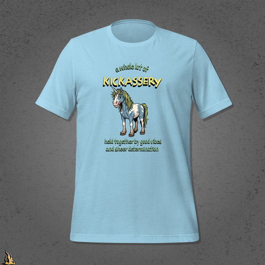 Kickassery, Good Vibes & Petty Spite - Funny Unicorn Unisex T-Shirt