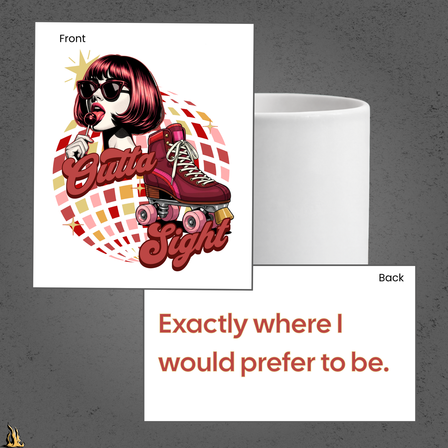 Outta Sight 70s Retro Introvert Mug