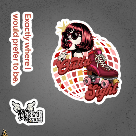 Outta Sight 70s Retro Introvert Sticker Pack