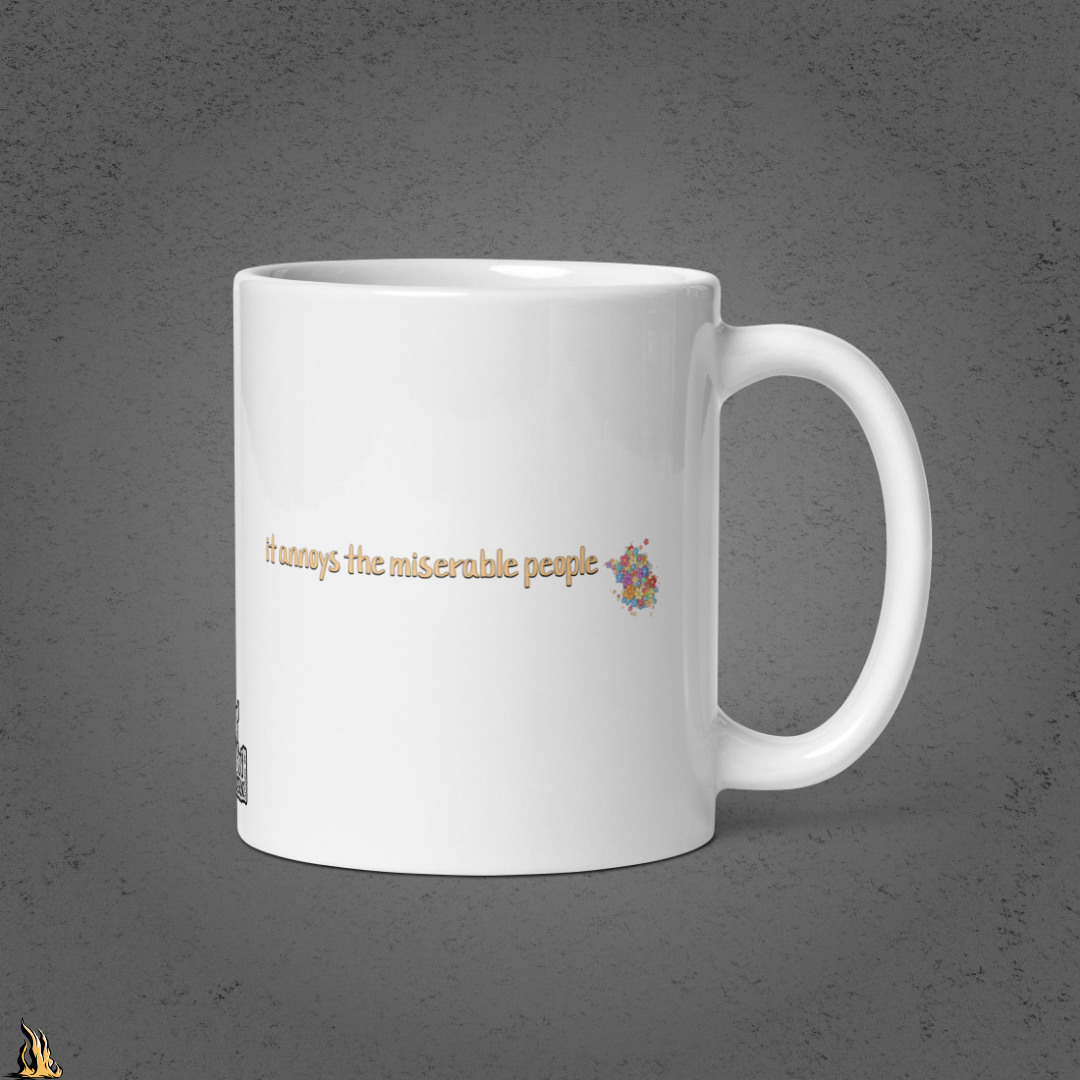 I Enjoy Being Positive | Funny Jackalope Coffee Mug