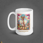 I Enjoy Being Positive | Funny Jackalope Coffee Mug 8