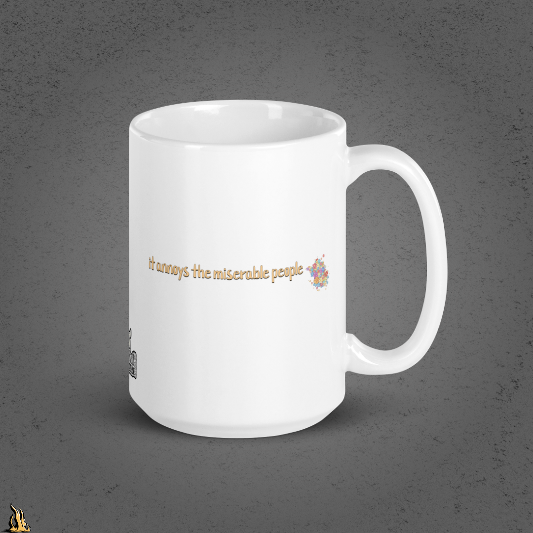 I Enjoy Being Positive | Funny Jackalope Coffee Mug