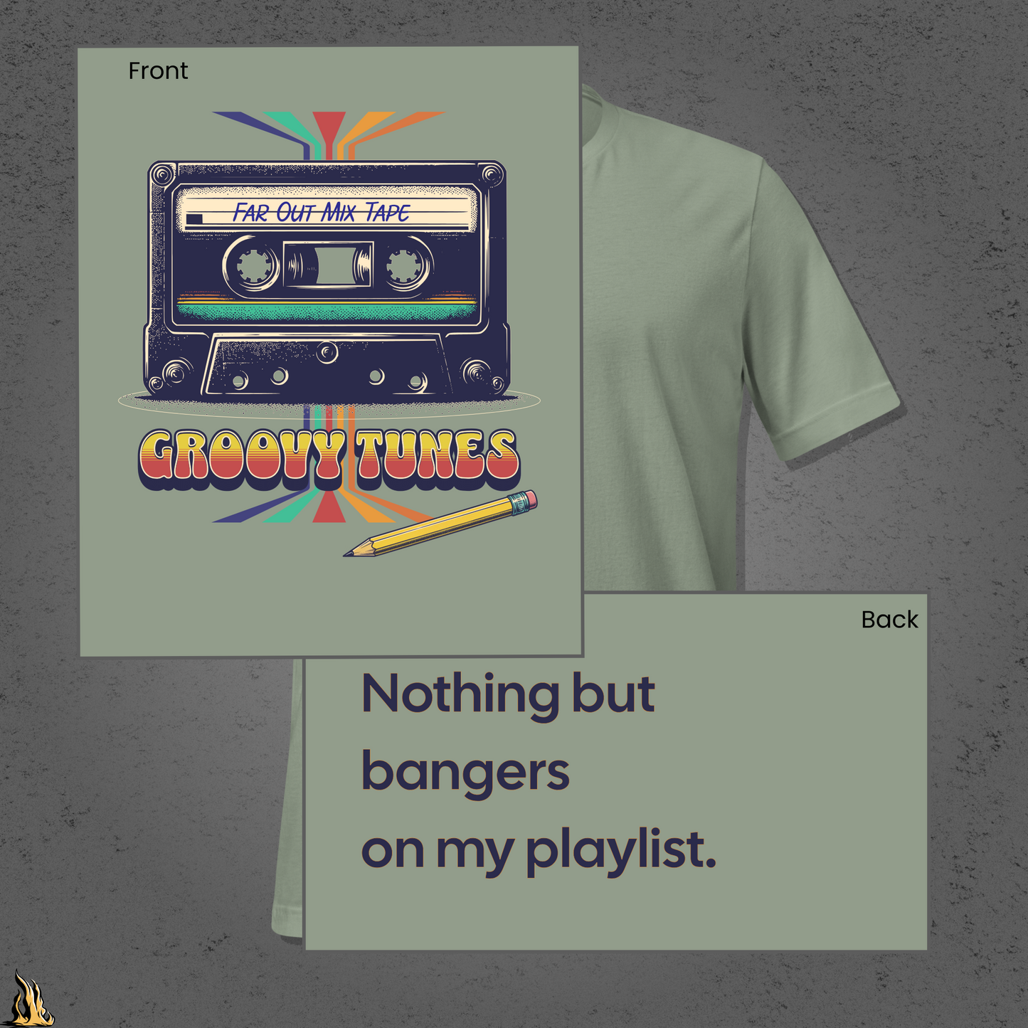 Groovy Tunes Retro Cassette Tape Unisex t-shirt