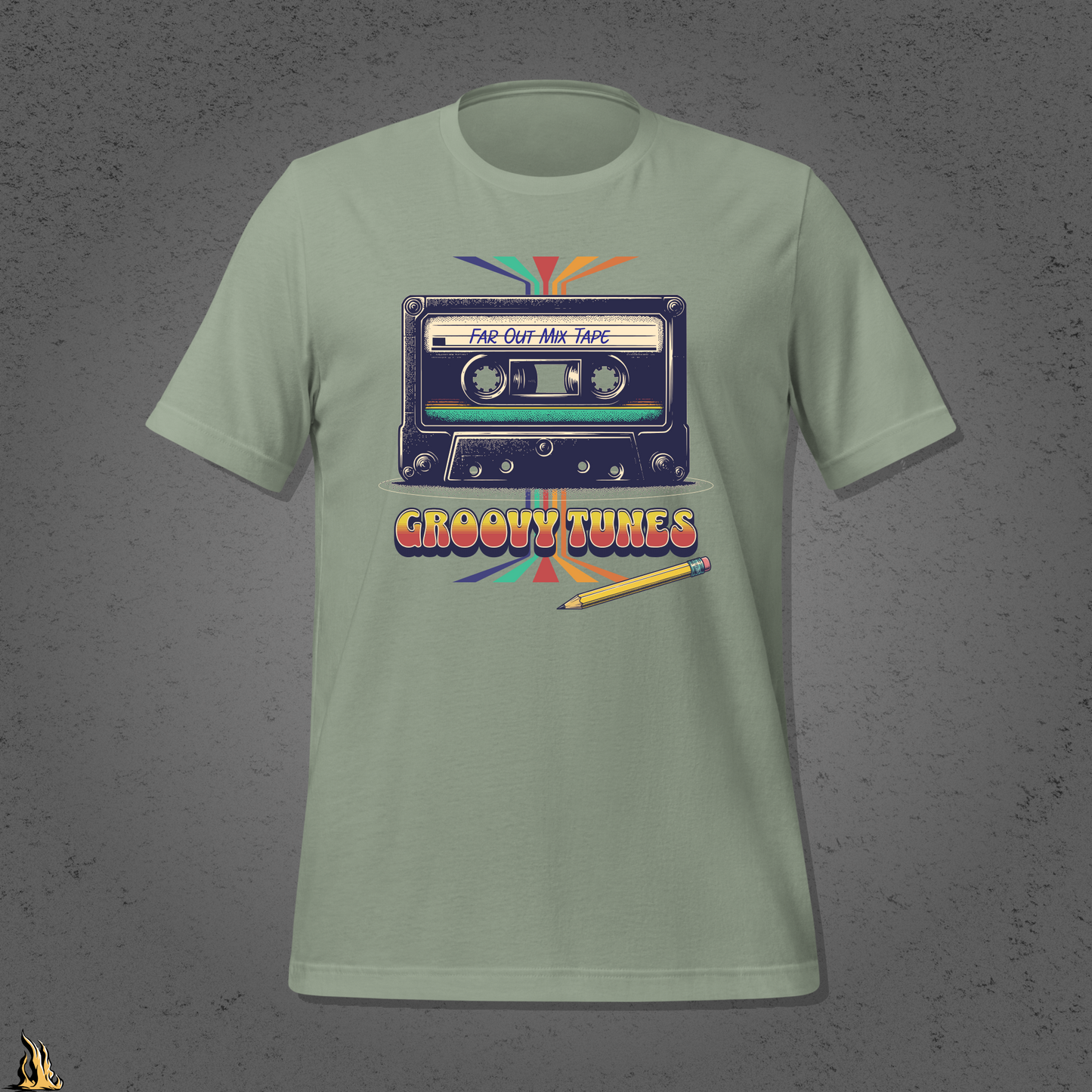 Groovy Tunes Retro Cassette Tape Unisex t-shirt