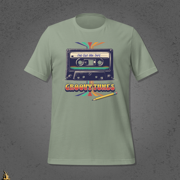 Groovy Tunes Retro Cassette Tape Unisex t-shirt