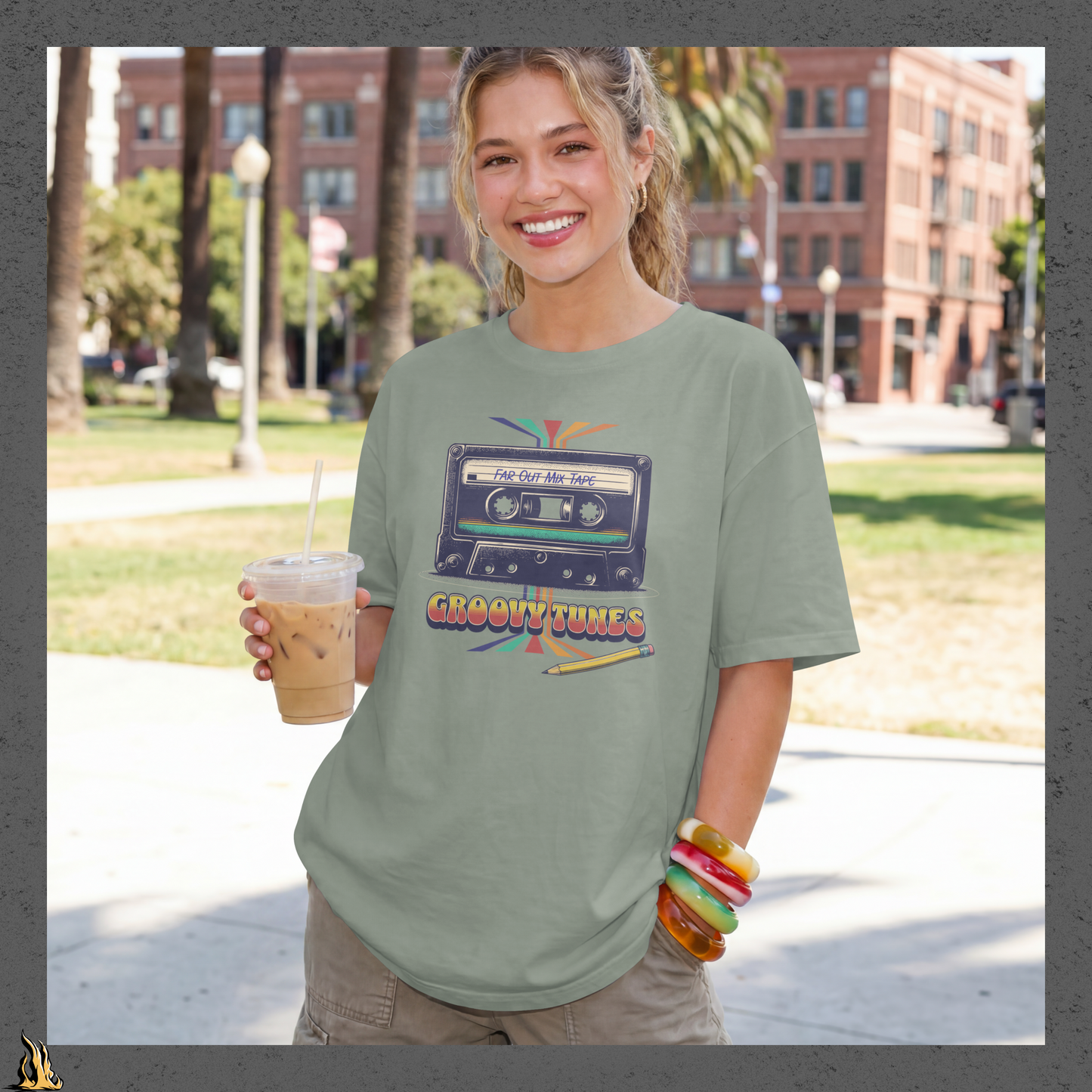 Groovy Tunes Retro Cassette Tape Unisex t-shirt