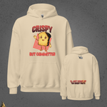 Crispy But Committed - Funny Burnt Toast Graphic Unisex Hoodie 2