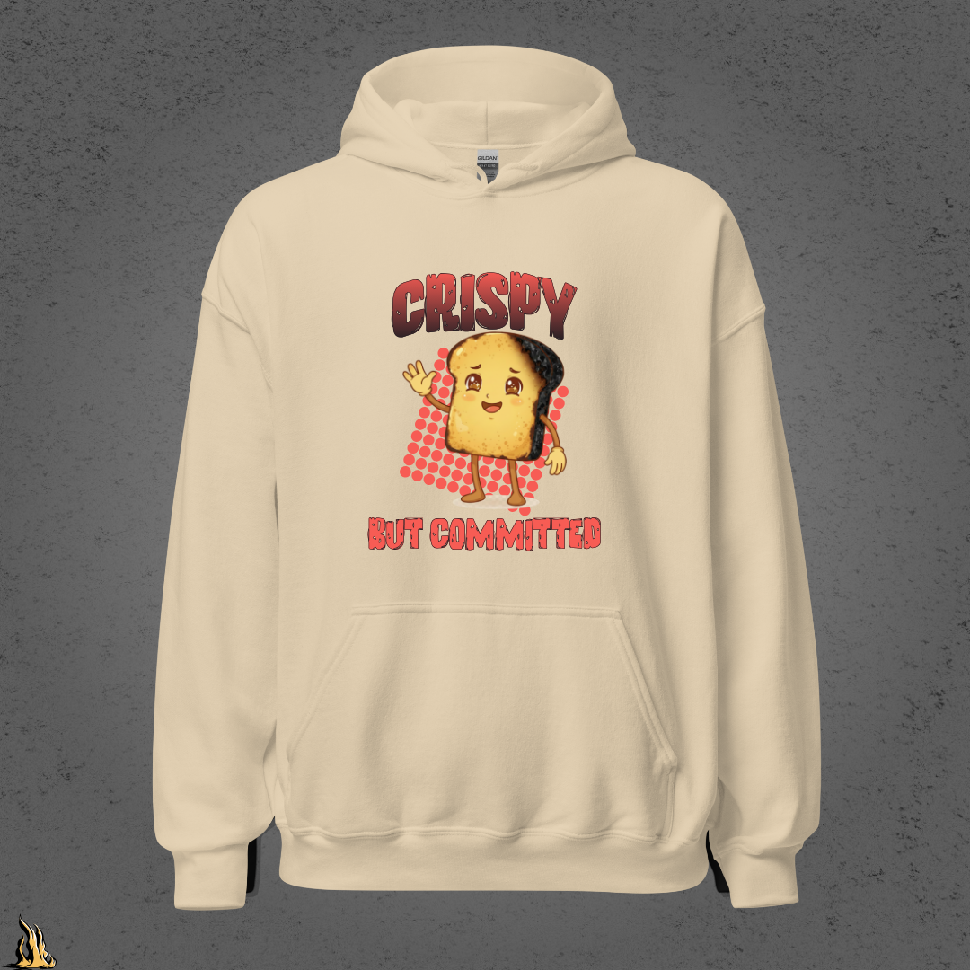 Crispy But Committed - Funny Burnt Toast Graphic Unisex T-Shirt