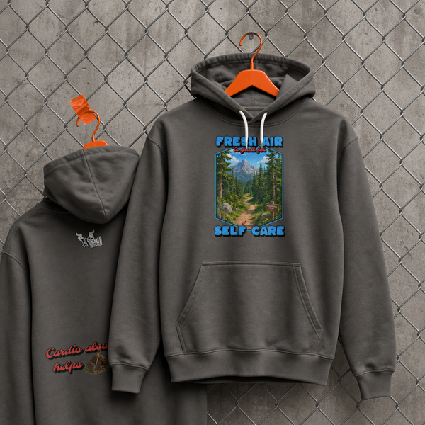 Fresh Air & Cardio Hoodie – Self Care Bunnyhug