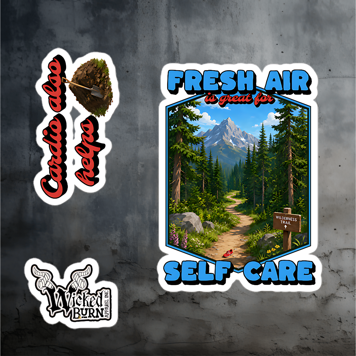 Fresh Air & Cardio Sticker Pack – Self Care, Apparently