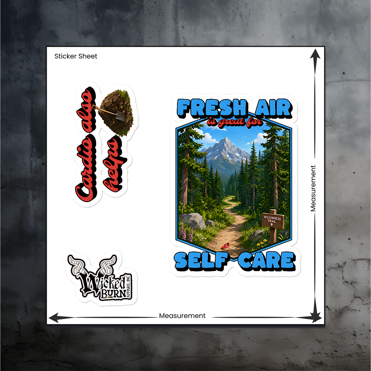 Fresh Air & Cardio Sticker Pack – Self Care, Apparently