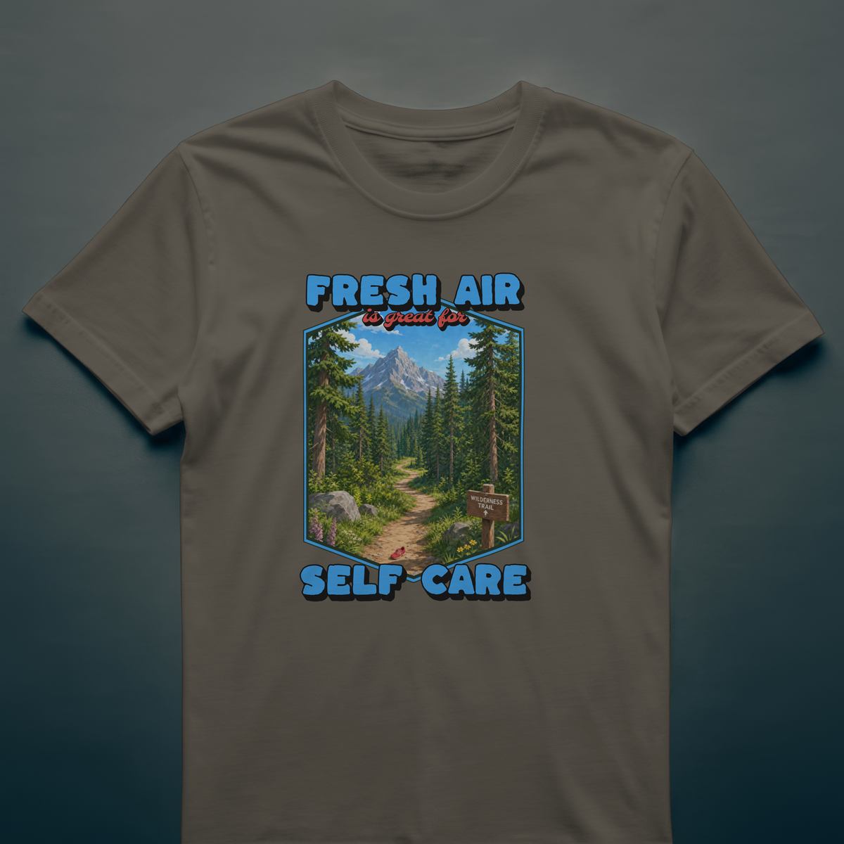 Fresh Air & Cardio T-Shirt – Self Care, Apparently
