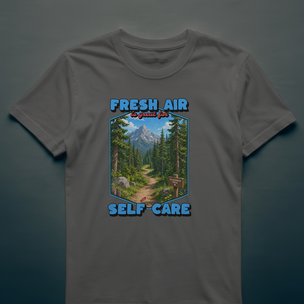 Fresh Air & Cardio T-Shirt – Self Care, Apparently