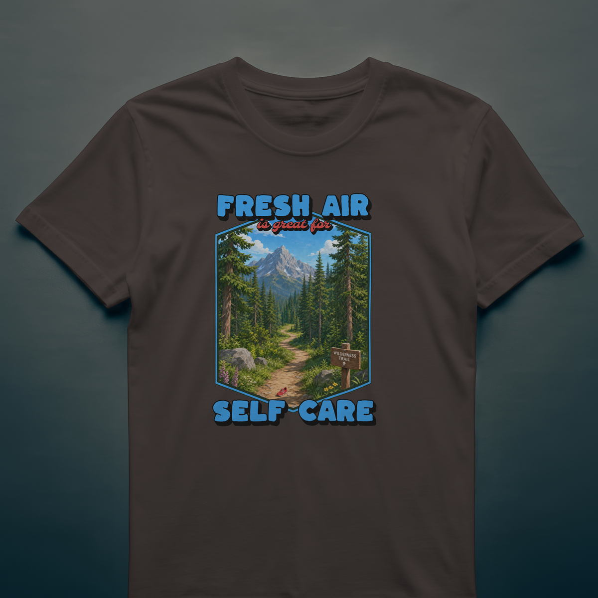 Fresh Air & Cardio T-Shirt – Self Care, Apparently