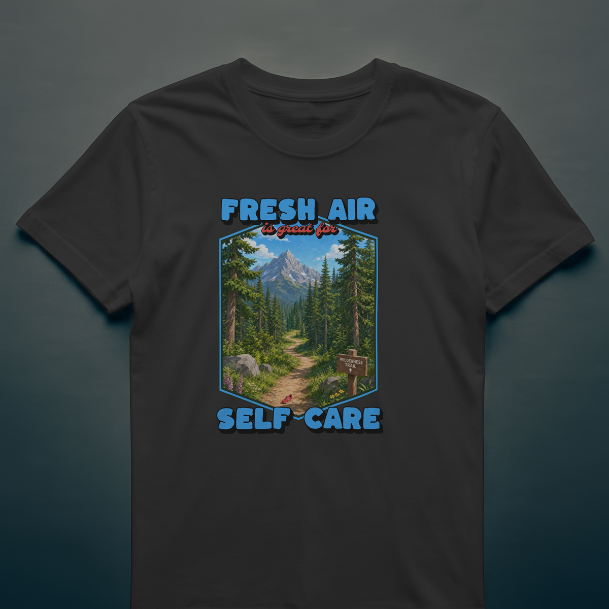 Fresh Air & Cardio T-Shirt – Self Care, Apparently