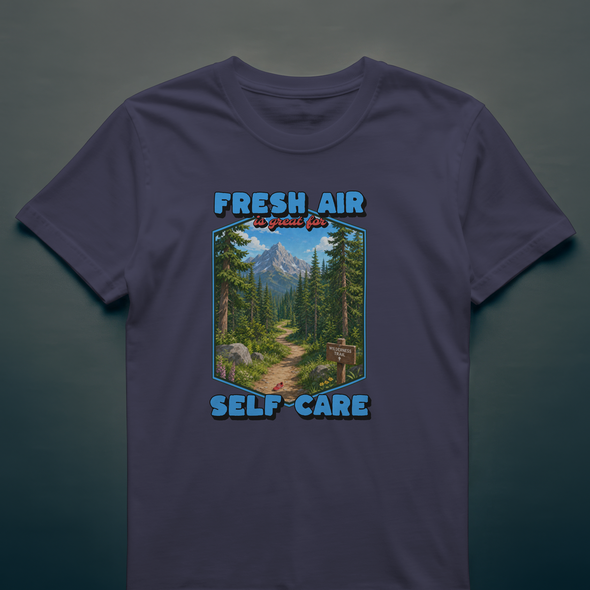 Fresh Air & Cardio T-Shirt – Self Care, Apparently