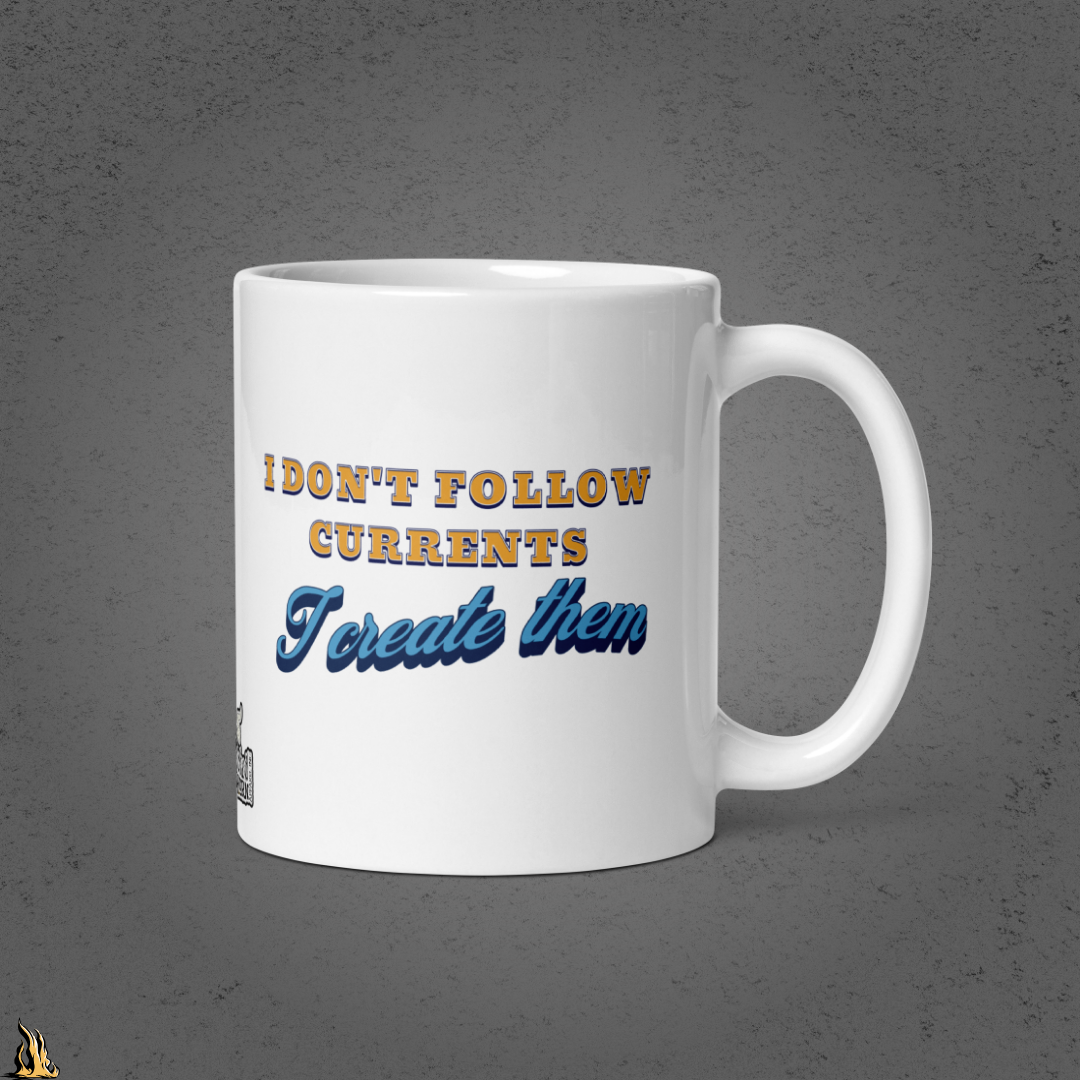 Sharks are Born Swimming - Vintage Great White Shark Graphic Mug