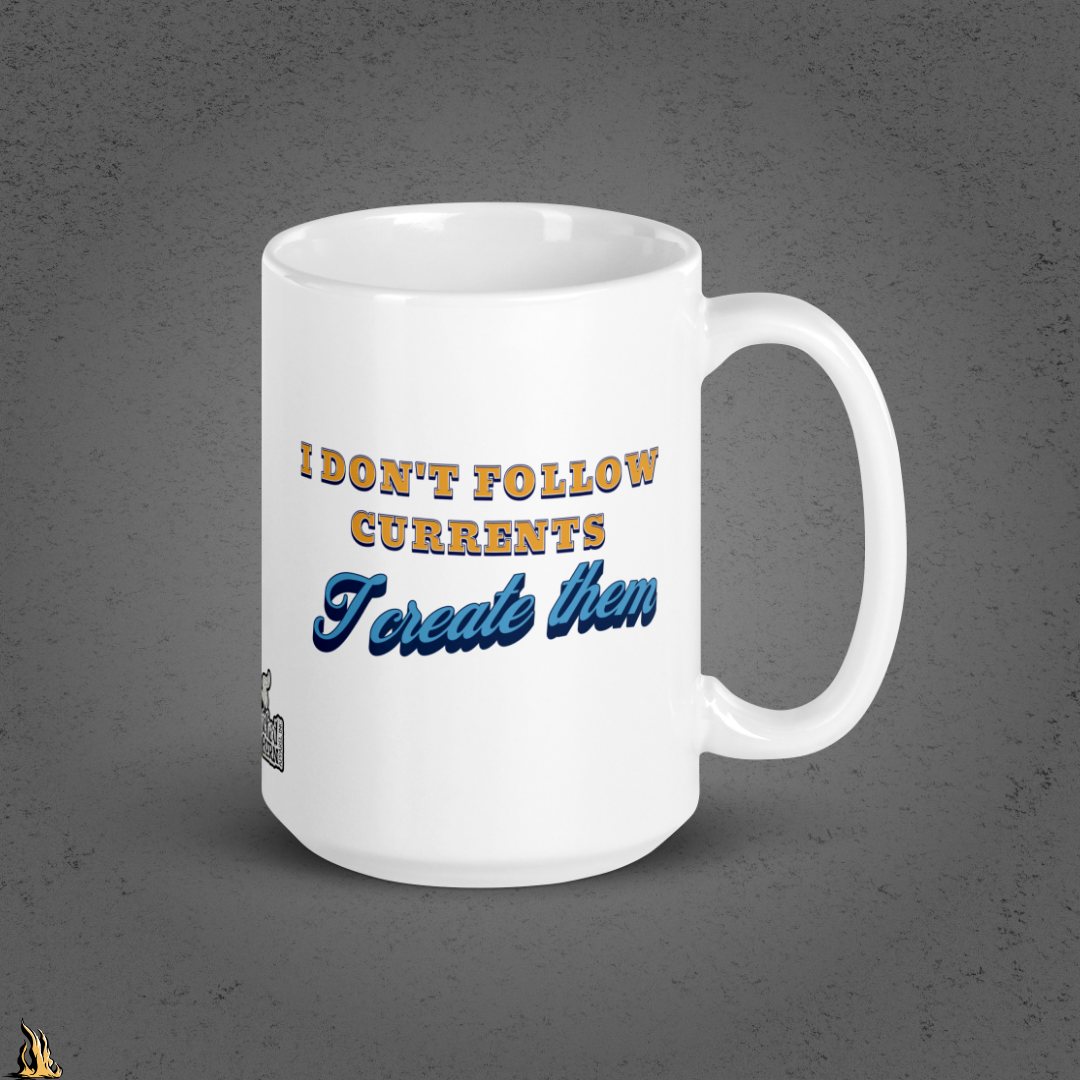 Sharks are Born Swimming - Vintage Great White Shark Graphic Mug