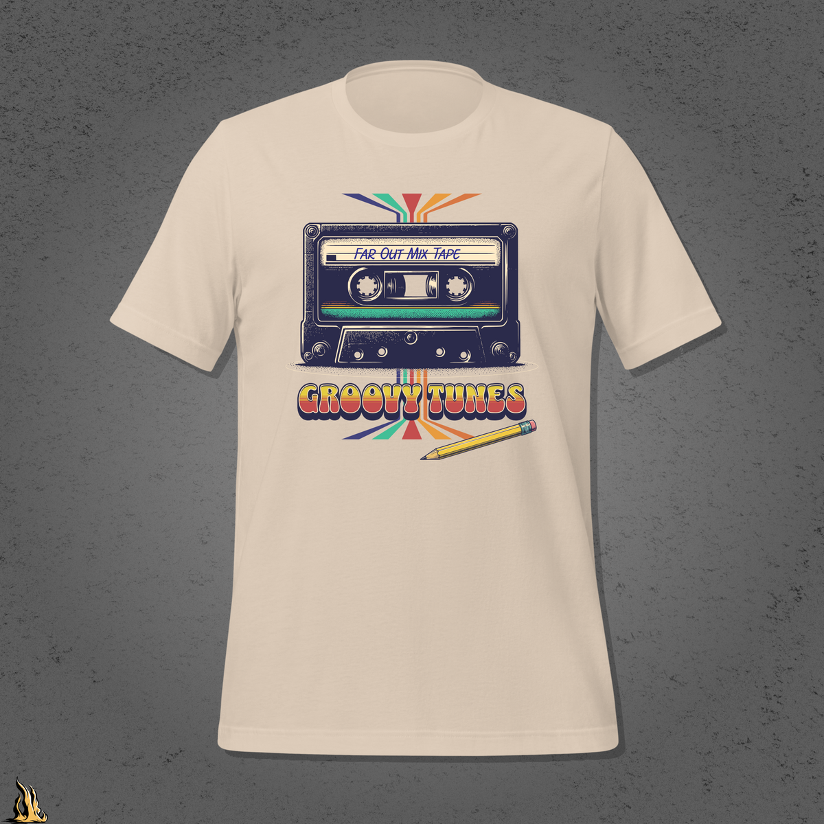 Groovy Tunes Retro Cassette Tape Unisex t-shirt