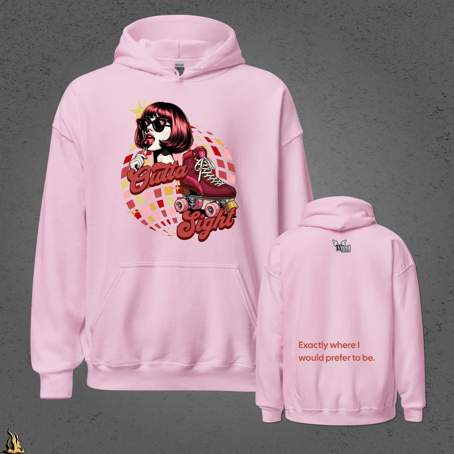 Outta Sight 70s Retro Introvert Unisex Hoodie