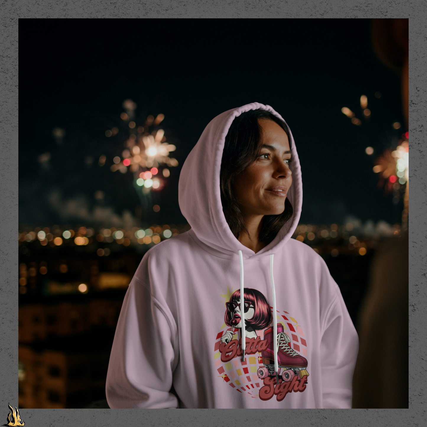 Outta Sight 70s Retro Introvert Unisex Hoodie