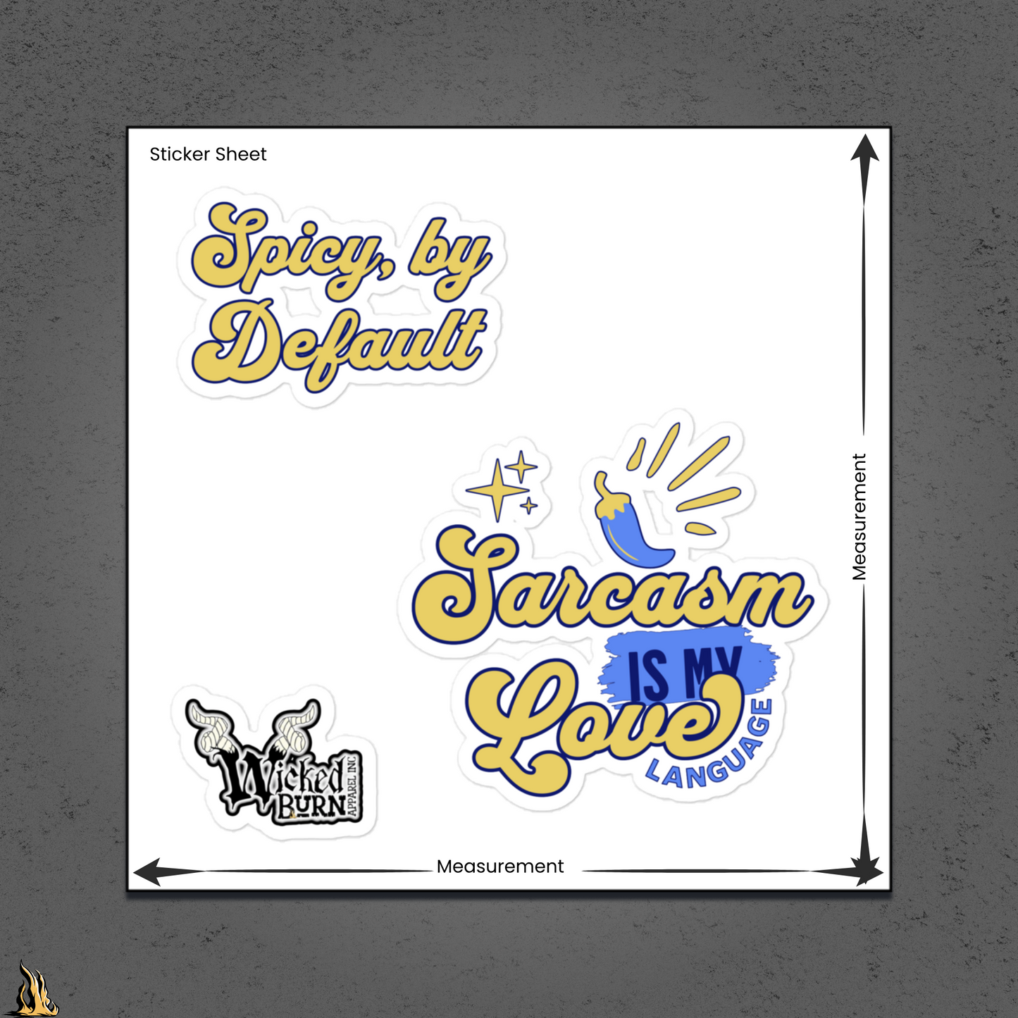 Sarcasm Is My Love Language Sticker Pack | Spicy by Default