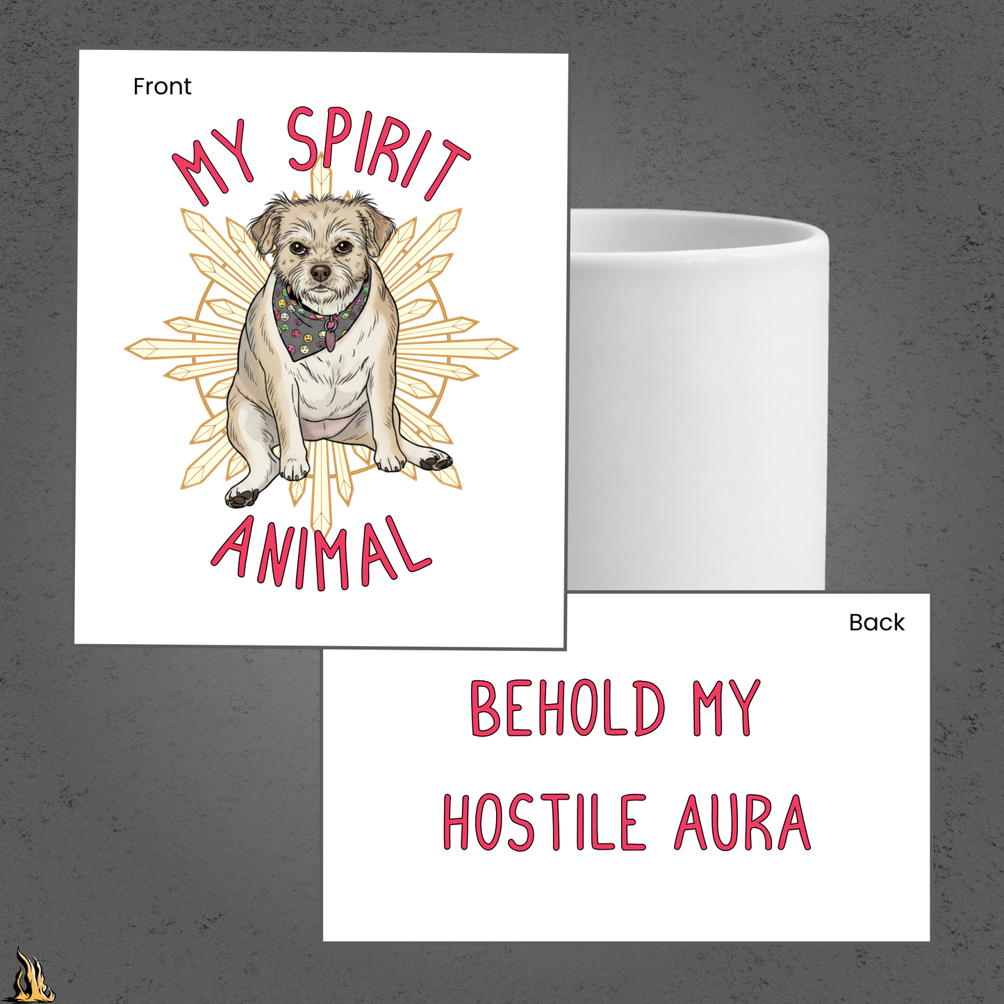 My Spirit Animal – Hostile Aura Dog Mug