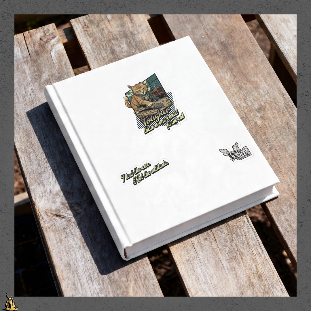 Tougher Than a One-Eared Farm Cat Vinyl Sticker Pack