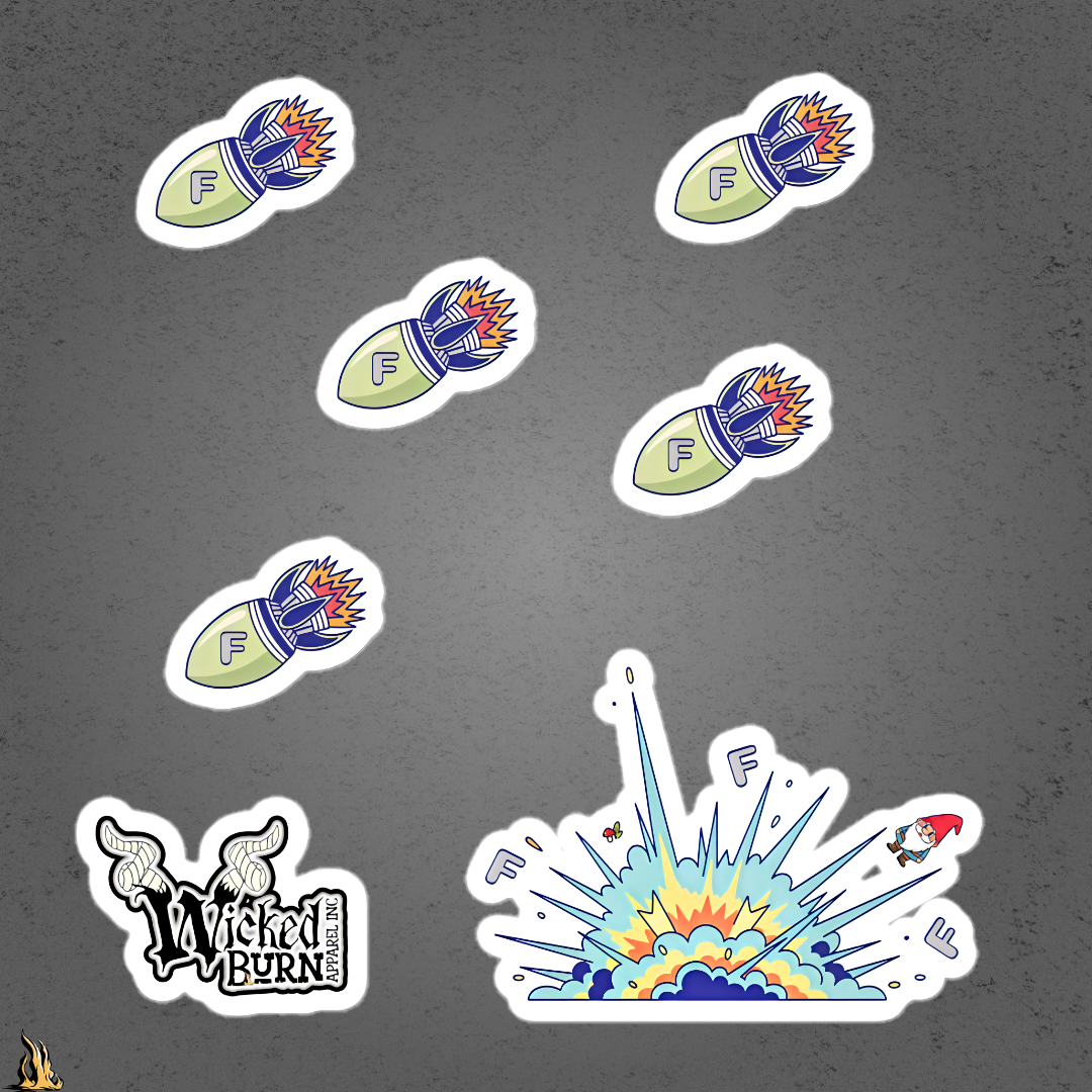 F-Bombs Away Vinyl Sticker Pack