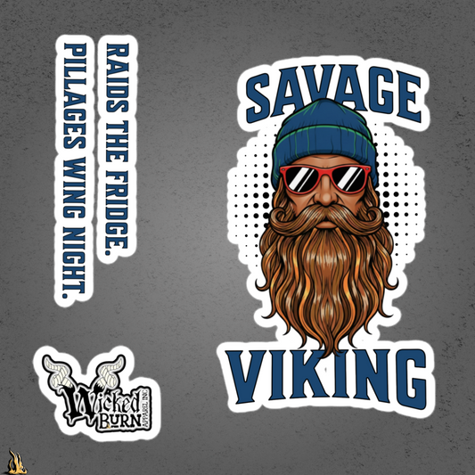 Savage Viking Graphic Vinyl Sticker Pack – Ironstorm Edition