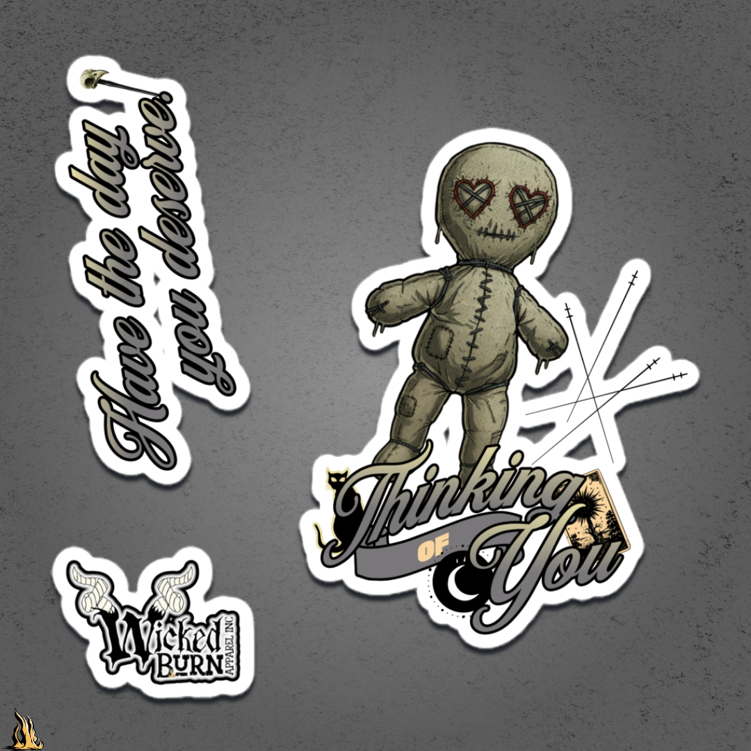 Thinking of You | Sarcastic Voodoo Doll Vinyl Sticker Pack
