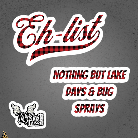 Eh-List: Lake Days & Bug Sprays Sticker Pack