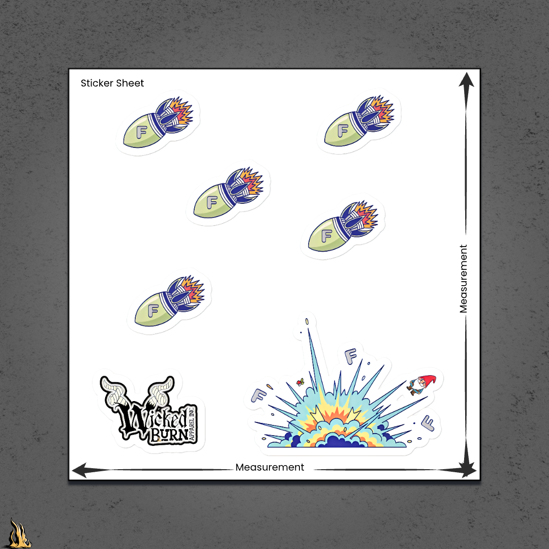F-Bombs Away Vinyl Sticker Pack