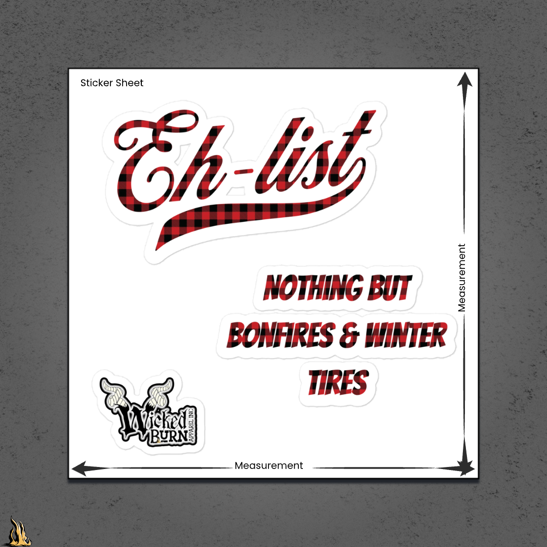 Eh-List: Bonfires & Winter Tires Sticker Pack