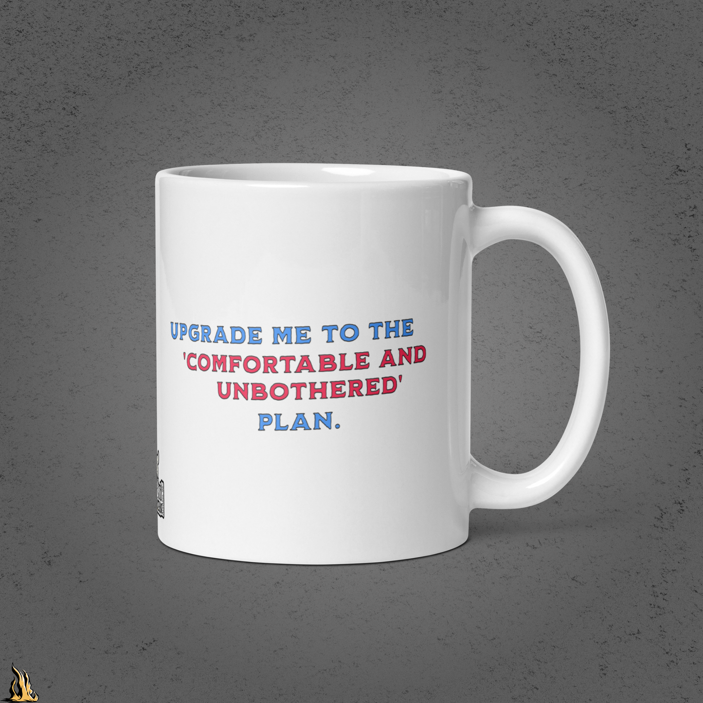 Strong Enough — Comfortable & Unbothered Funny Cactus Coffee Mug