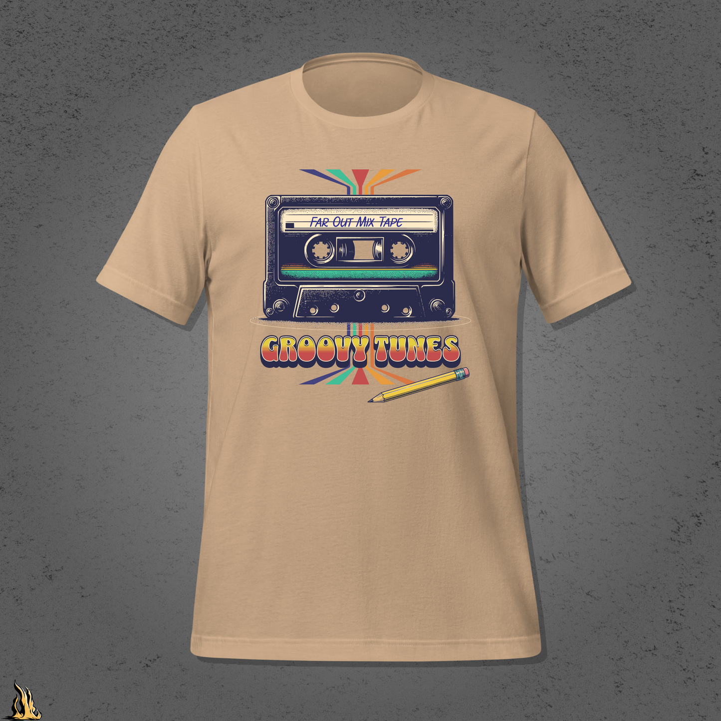 Groovy Tunes Retro Cassette Tape Unisex t-shirt