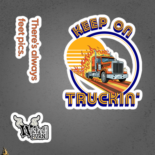 Keep on Truckin’ Sticker Pack – There’s Always Feet Pics