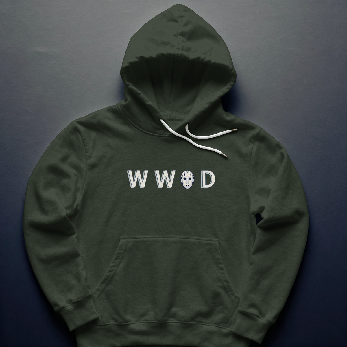 What Would Jason Do? Hoodie – Ch, Ch, Ch; Ah, Ah, Ah